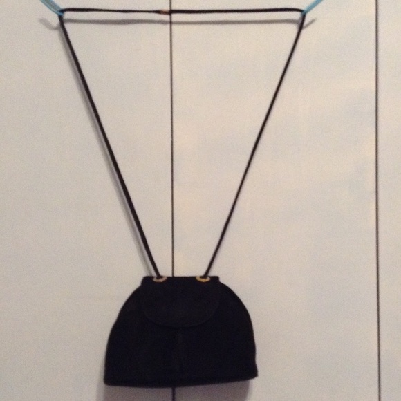 Vintage Black Suede Tassel Crossbody Purse - Picture 8 of 8